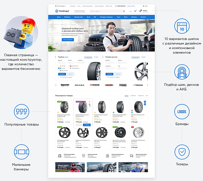 Удобный поиск товаров в интернет-магазине автомобильных шин и дисков: возможности и преимущества